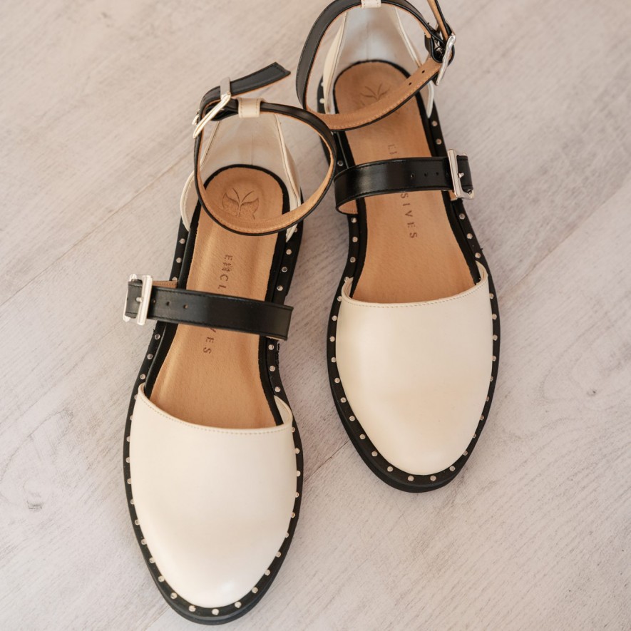 .Pantofi -  Double Belt -  Nude